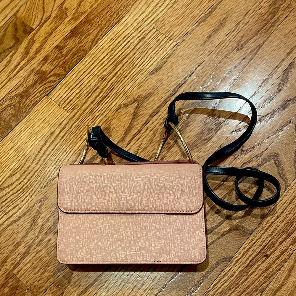 Great condition Danse Lente pink tan and blue crossbody bag with dust bag